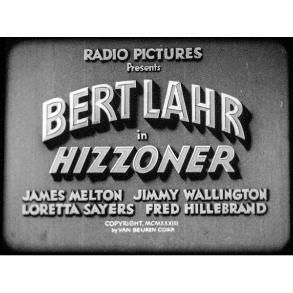 HIZZONER (1933)
