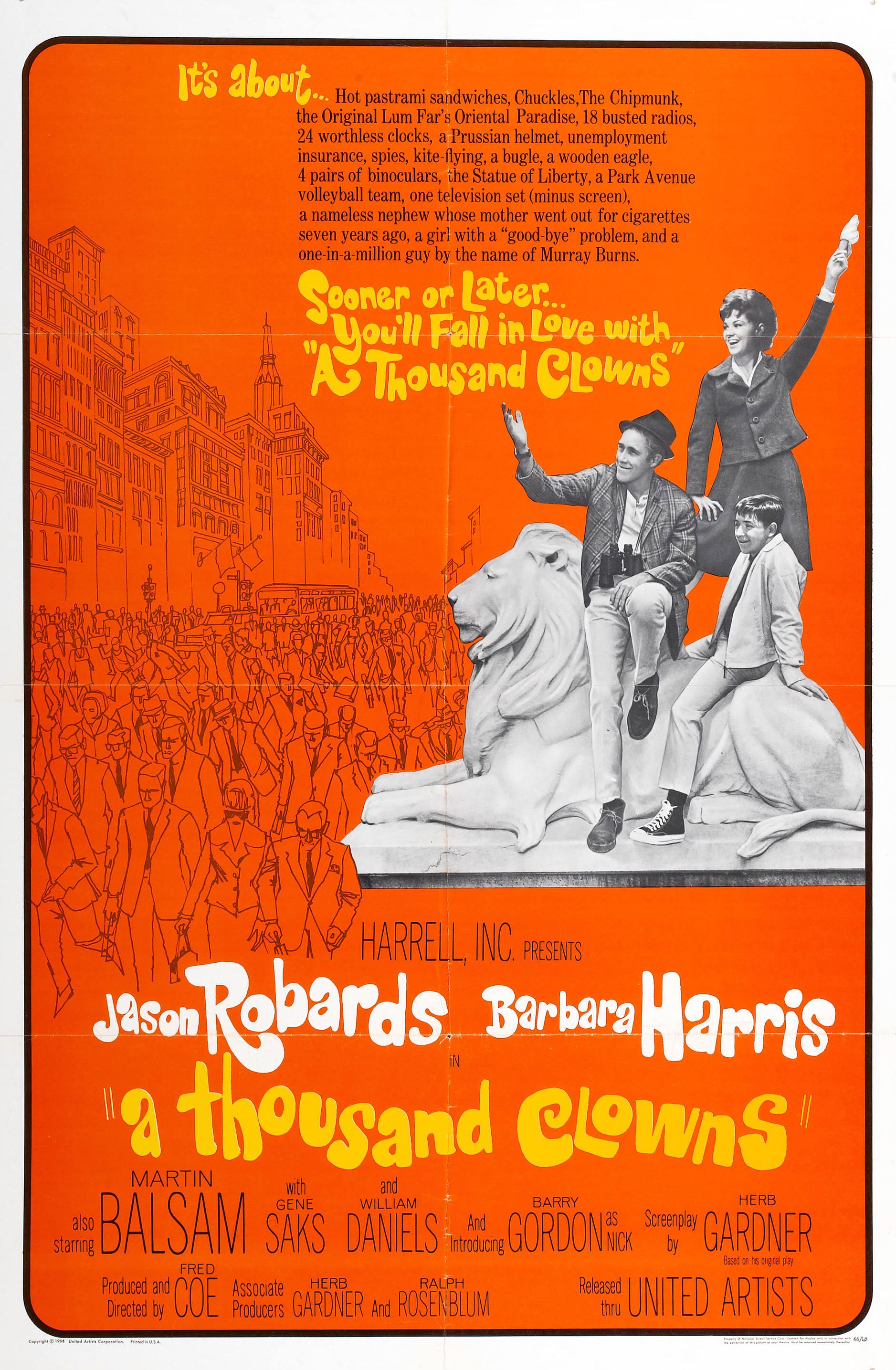 A THOUSAND CLOWNS (1965) - Click Image to Close