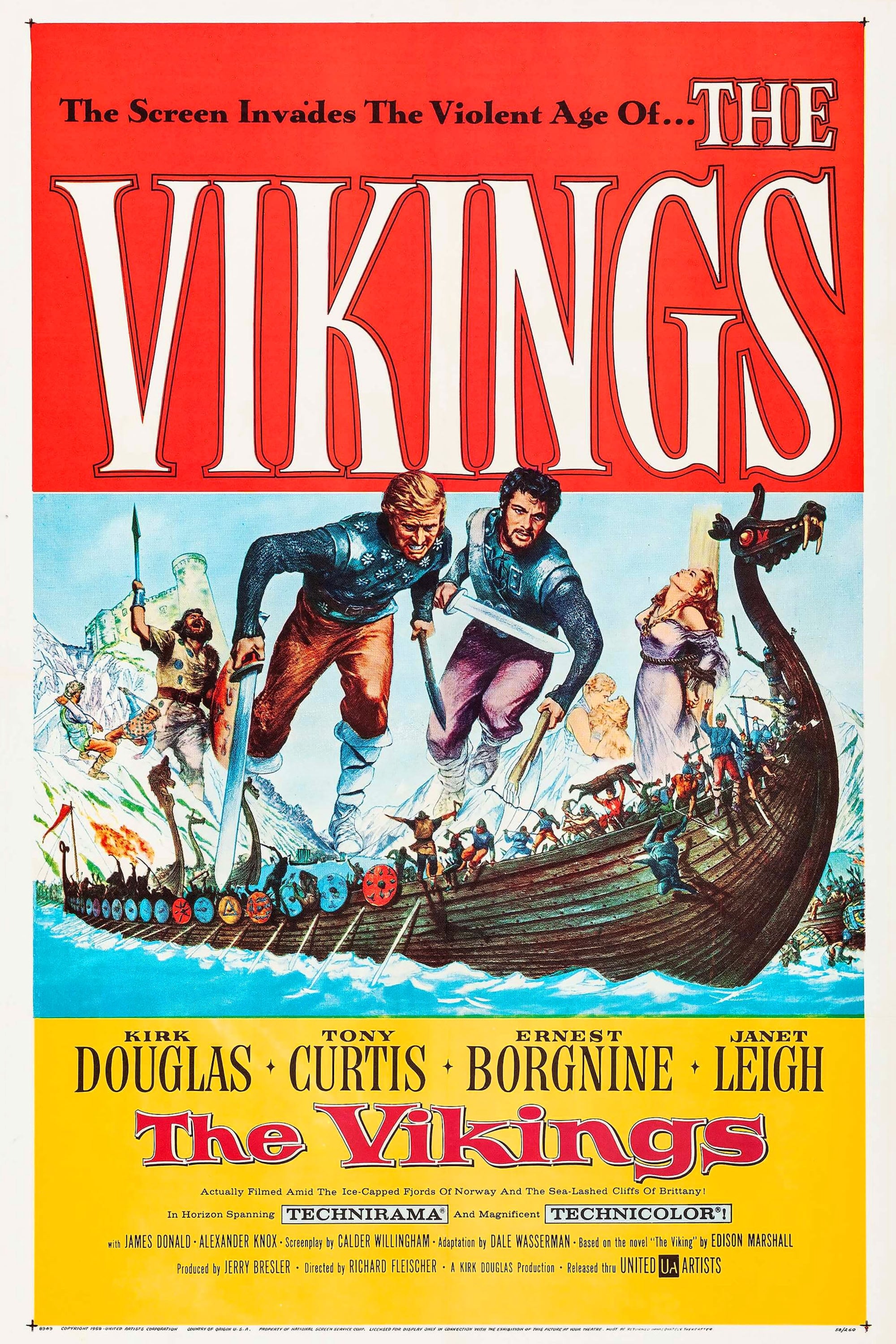 THE VIKINGS (1958) - Click Image to Close