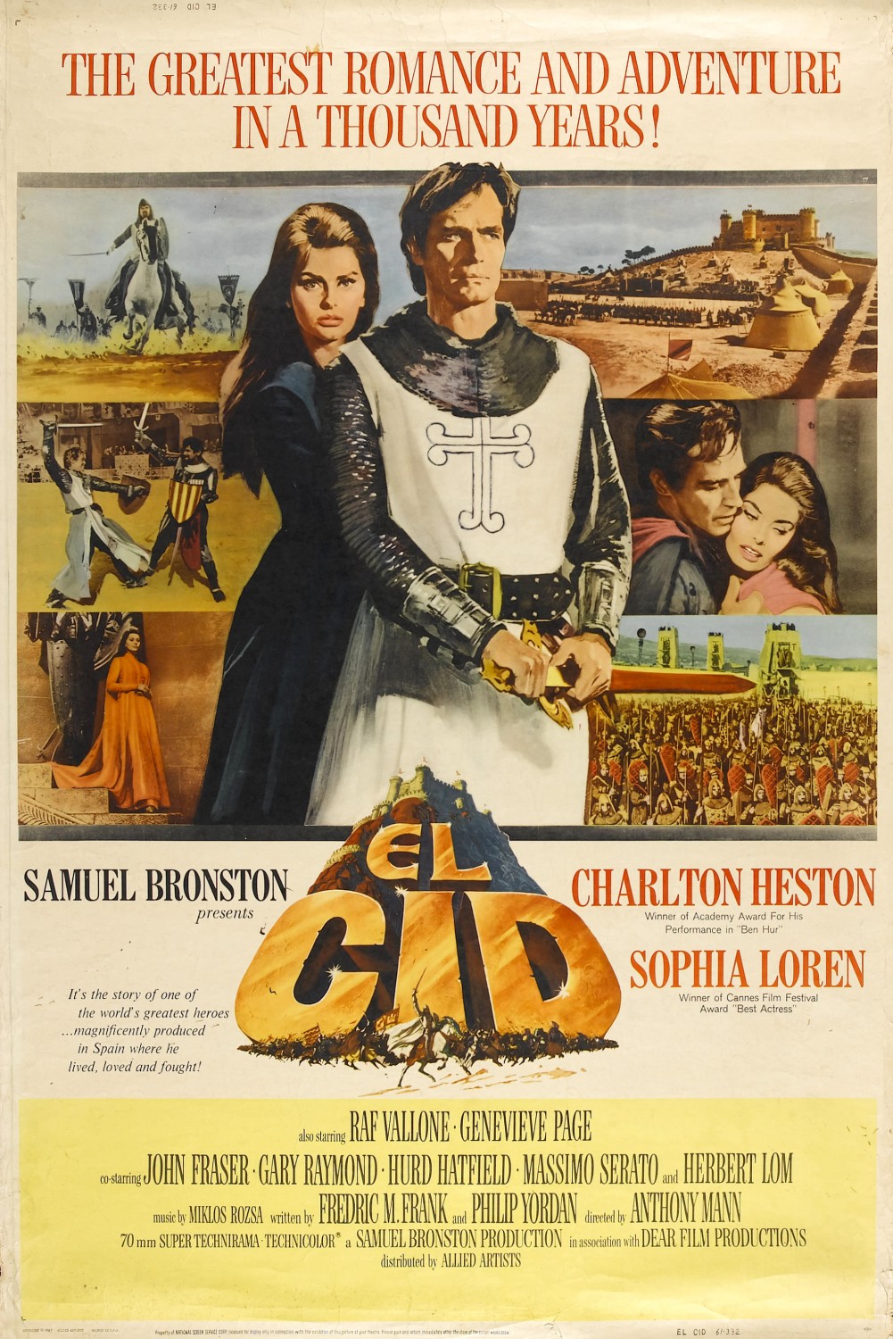 EL CID (1961) (2 DVD) - Click Image to Close