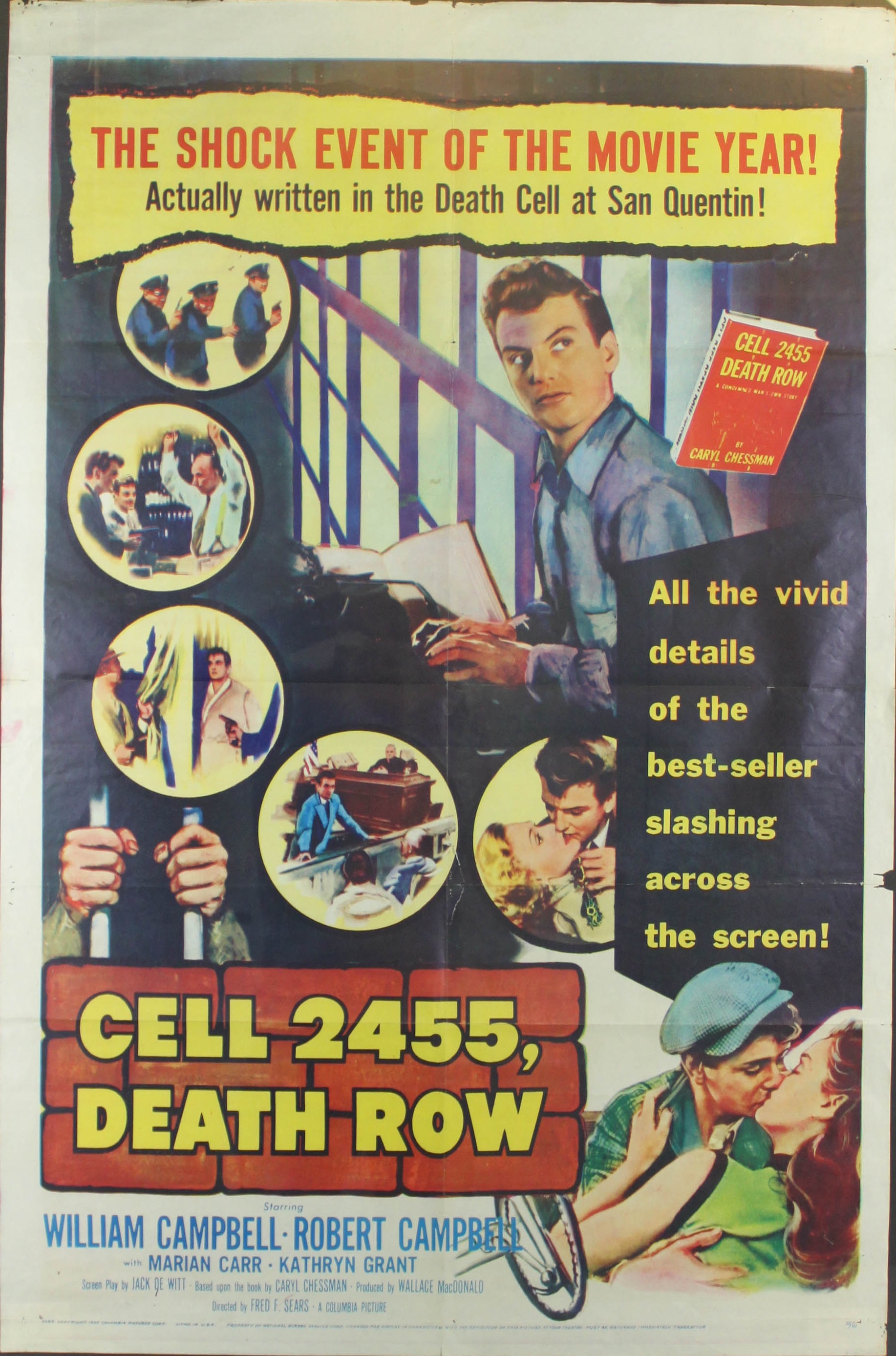 CELL 2455, DEATH ROW (1955) - Click Image to Close