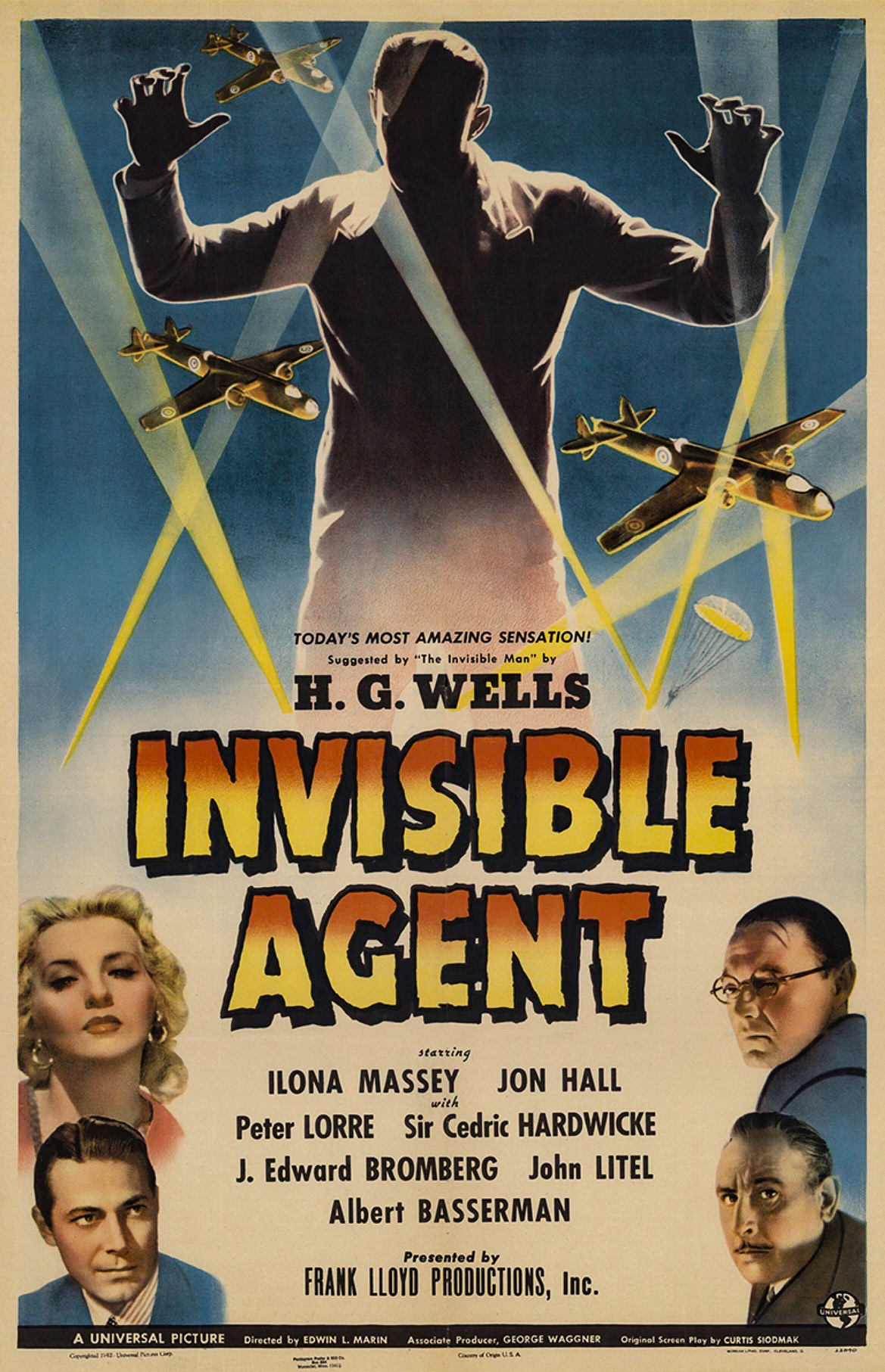 INVISIBLE AGENT (1942) - Click Image to Close