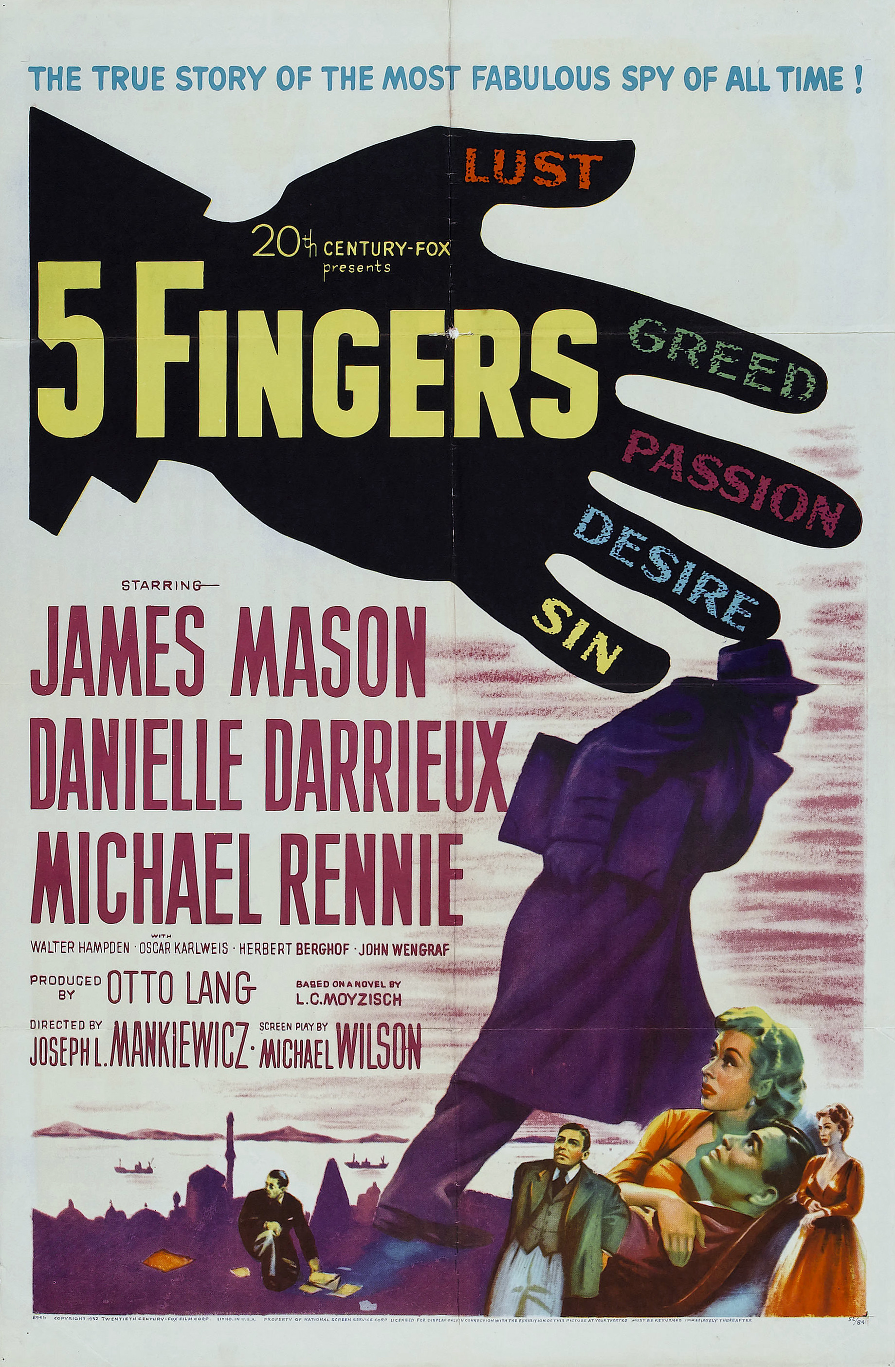 5 FINGERS (1952)