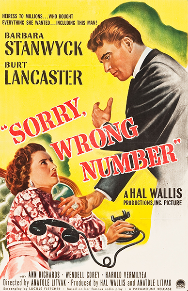 SORRY, WRONG NUMBER (1948) - Click Image to Close